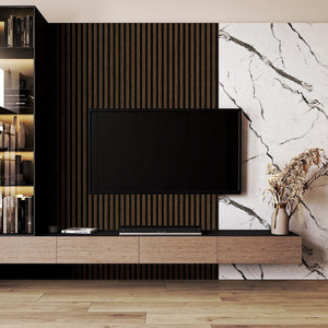 Luxury Black Abstract Wood 3D Embossed Wallpaper, Farmhouse Non-Woven Wall Covering, 41.7"W x 614"H, Washable Removable for L