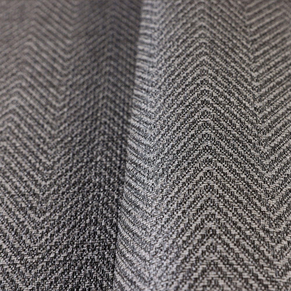 Luxury Gray Chevron Fabric Textured Wallpaper, Modern Non-Woven Wall Covering, 41.7"W x 614"H, Washable Removable for Living 