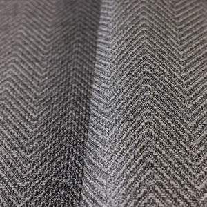 Luxury Gray Chevron Fabric Textured Wallpaper, Modern Non-Woven Wall Covering, 41.7"W x 614"H, Washable Removable for Living 