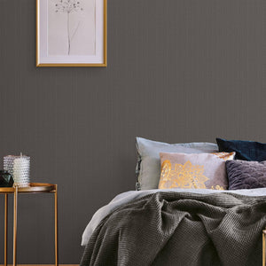 Luxury Gray Chevron Fabric Textured Wallpaper, Modern Non-Woven Wall Covering, 41.7"W x 614"H, Washable Removable for Living 