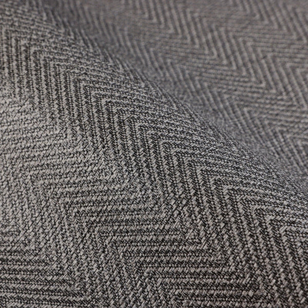 Luxury Gray Chevron Fabric Textured Wallpaper, Modern Non-Woven Wall Covering, 41.7"W x 614"H, Washable Removable for Living 