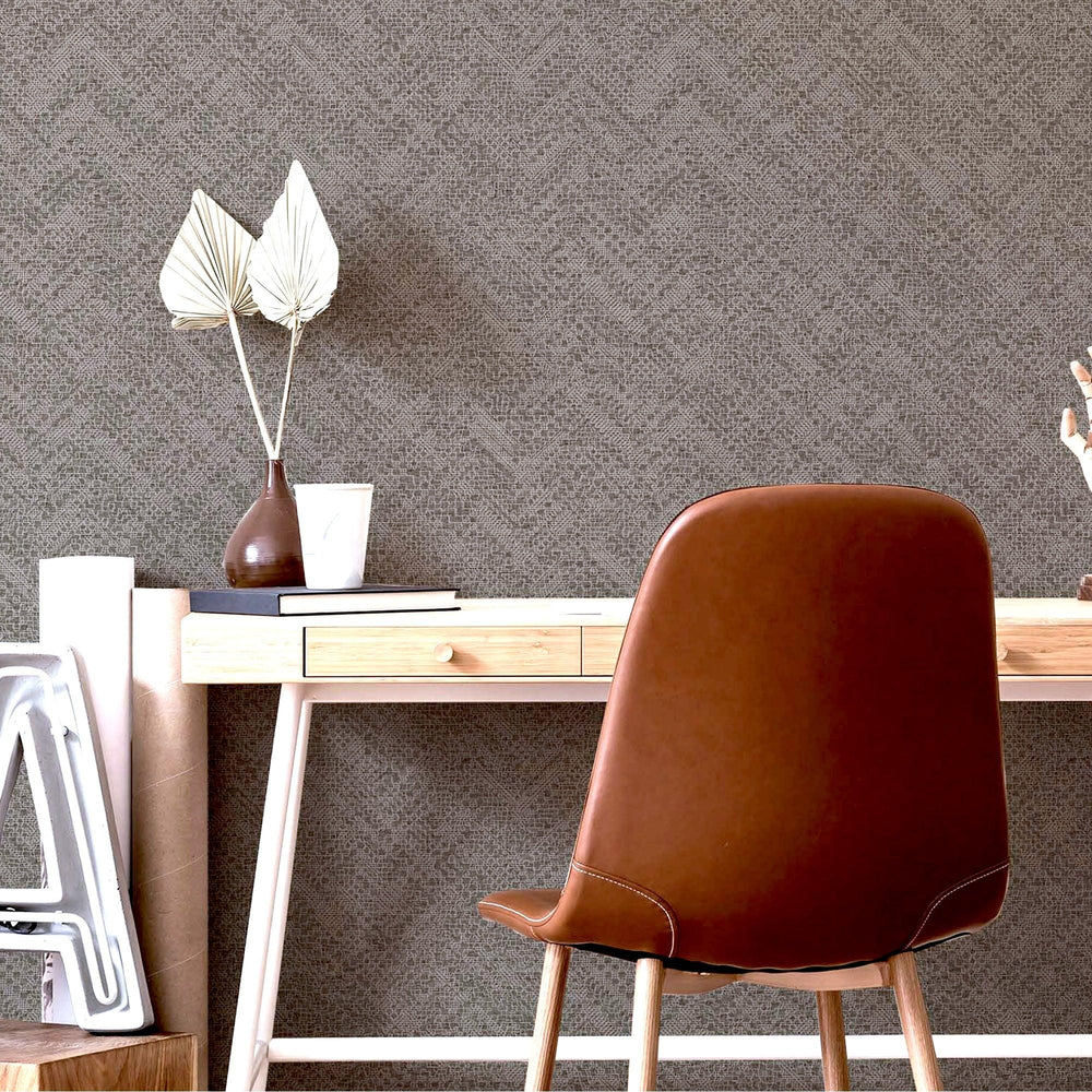 Luxury Copper Abstract Metallic 3D Embossed Wallpaper, Traditional Non-Woven Wall Covering, 41.7"W x 614"H, Washable Removabl