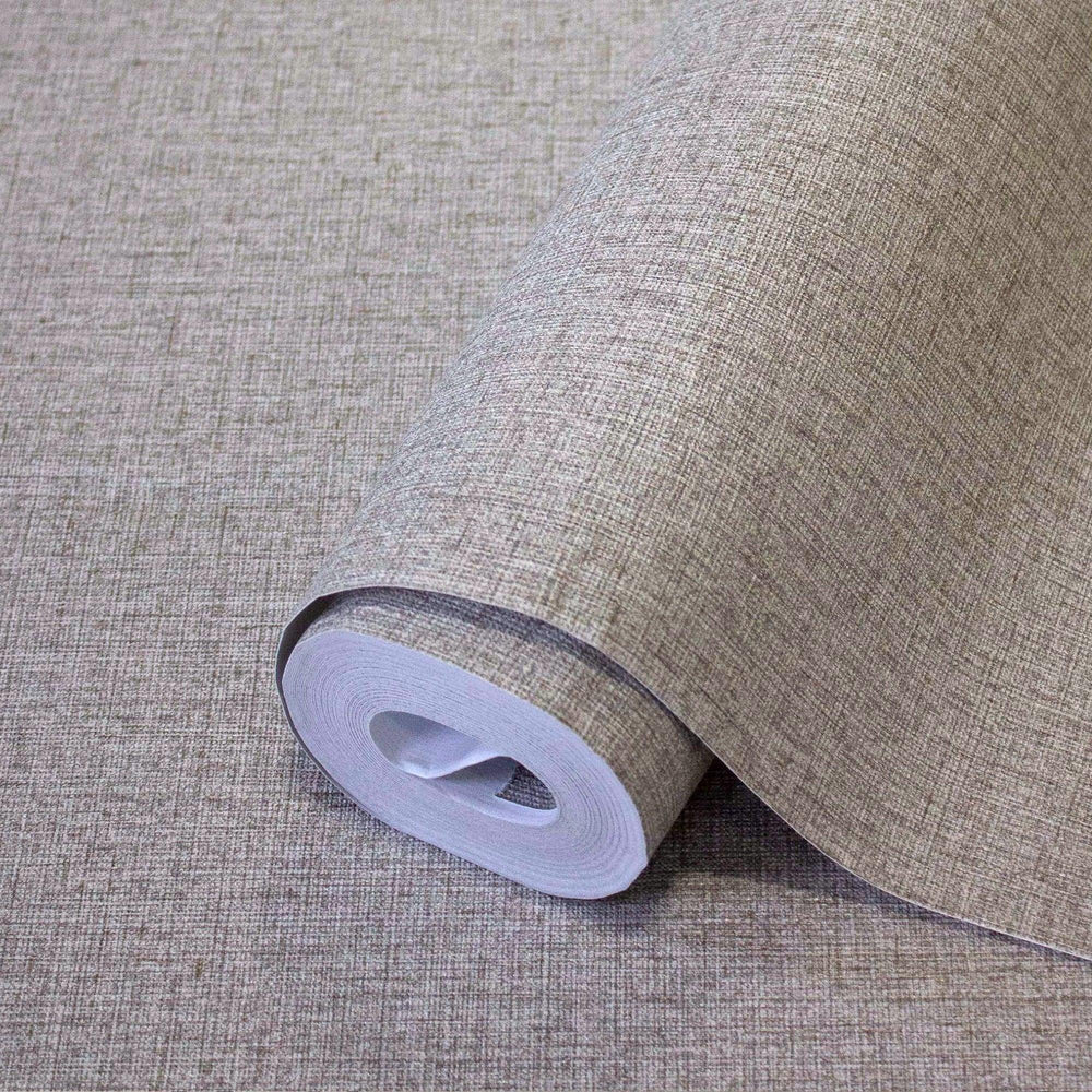 Luxury Gray Textured Wallpaper, Minimalist Non-Woven Wall Covering, 41.7"W x 398"H, Washable Removable for Living Room Bedroo