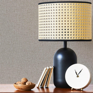 Luxury Gray Textured Wallpaper, Minimalist Non-Woven Wall Covering, 41.7"W x 398"H, Washable Removable for Living Room Bedroo