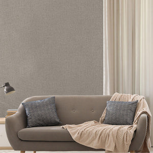 Luxury Gray Textured Wallpaper, Minimalist Non-Woven Wall Covering, 41.7"W x 398"H, Washable Removable for Living Room Bedroo