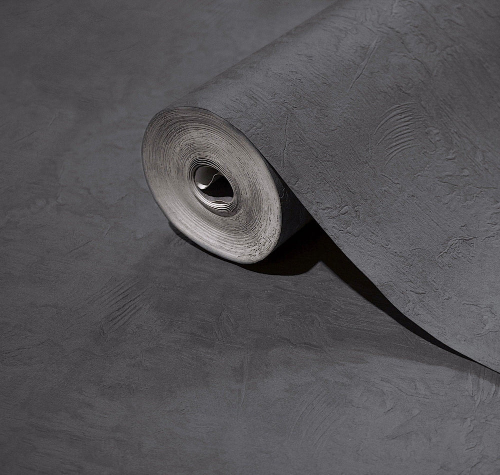Luxury Gray Abstract Textured Wallpaper, Scandinavian Non-Woven Wall Covering, 41.7"W x 614"H, Washable Removable for Living 