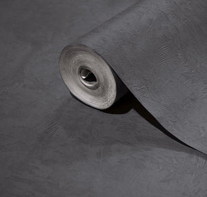 Luxury Gray Abstract Textured Wallpaper, Scandinavian Non-Woven Wall Covering, 41.7"W x 614"H, Washable Removable for Living 