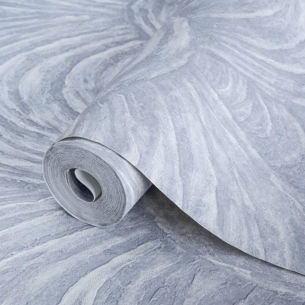 Luxury Gray Striped Textured Wallpaper, Premium Non-Woven Wall Covering, 41.7"W x 398"H, Washable Removable for Living Room B