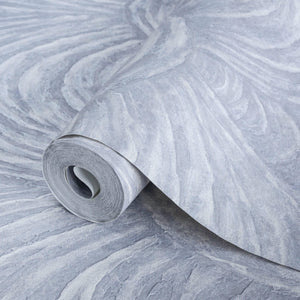 Luxury Gray Striped Textured Wallpaper, Premium Non-Woven Wall Covering, 41.7"W x 398"H, Washable Removable for Living Room B