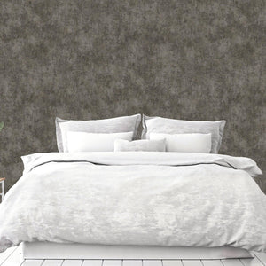 Luxury Gray Distressed Textured 3D Embossed Wallpaper, Farmhouse Non-Woven Wall Covering, 41.7"W x 614"H, Washable Removable 