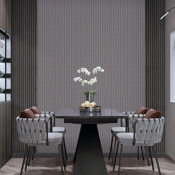 Luxury Copper Chevron Embossed 3D Embossed Wallpaper, Premium Non-Woven Wall Covering, 41.7"W x 614"H, Washable Removable for