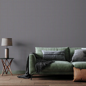 Luxury Copper Chevron Embossed 3D Embossed Wallpaper, Premium Non-Woven Wall Covering, 41.7"W x 614"H, Washable Removable for