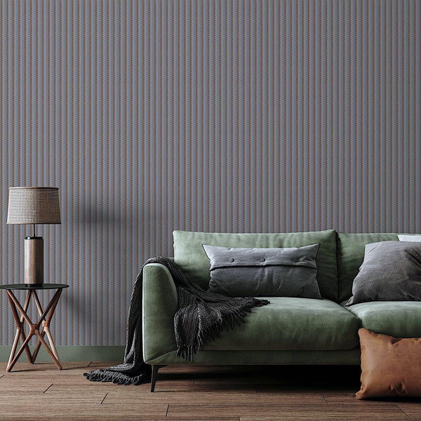 Luxury Copper Chevron Embossed 3D Embossed Wallpaper, Premium Non-Woven Wall Covering, 41.7"W x 614"H, Washable Removable for