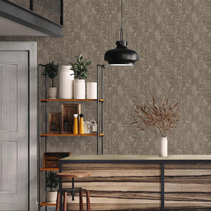 Luxury Gray Distressed Embossed 3D Embossed Wallpaper, Boho Non-Woven Wall Covering, 41.7"W x 614"H, Washable Removable for L