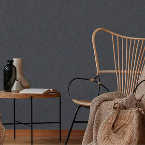 Luxury Neutral Geometric Textured Wallpaper, Minimalist Non-Woven Wall Covering, 41.7"W x 614"H, Washable Removable for Livin