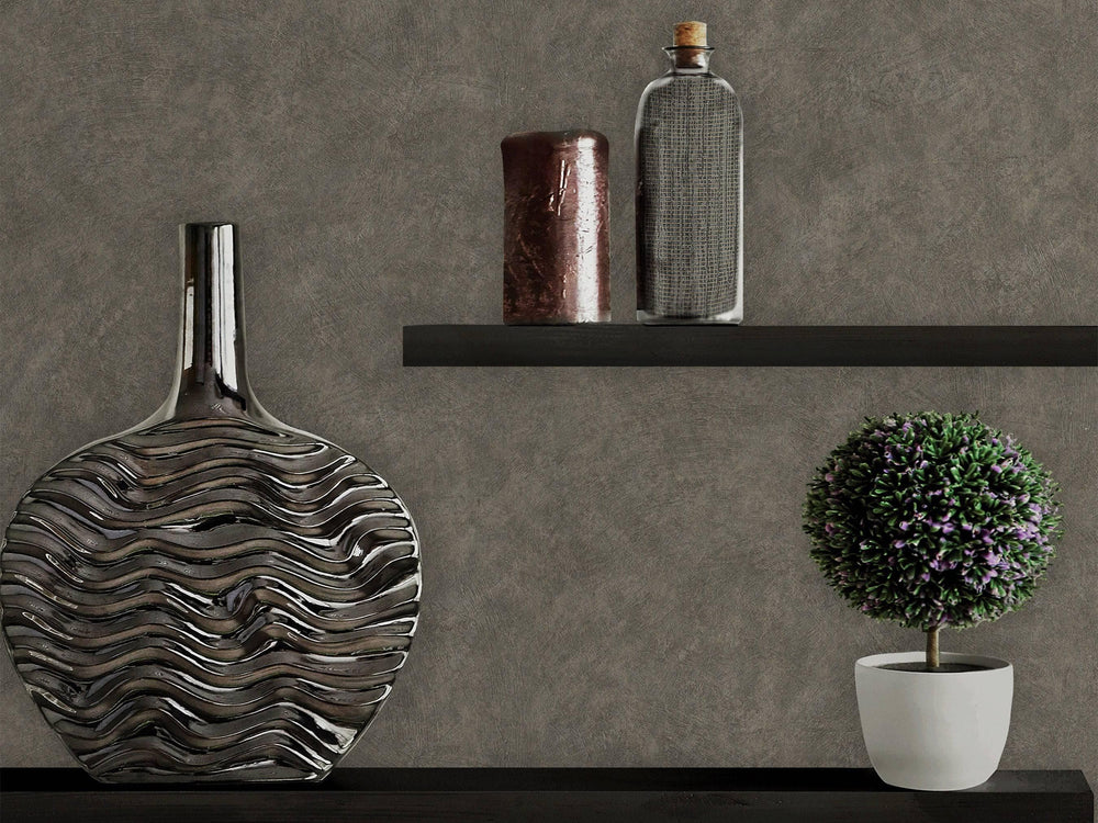 Luxury Metallic Distressed Metallic 3D Embossed Wallpaper, Contemporary Non-Woven Wall Covering, 41.7"W x 614"H, Washable Rem