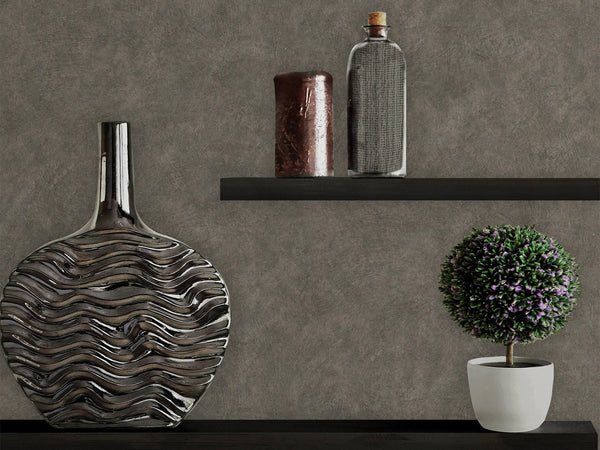 Luxury Metallic Distressed Metallic 3D Embossed Wallpaper, Contemporary Non-Woven Wall Covering, 41.7"W x 614"H, Washable Rem