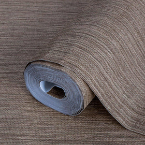 Luxury Tan Striped Stripe Textured Wallpaper, Elegant Non-Woven Wall Covering, 41.7"W x 614"H, Washable Removable for Living 