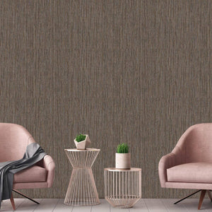 Luxury Tan Striped Stripe Textured Wallpaper, Elegant Non-Woven Wall Covering, 41.7"W x 614"H, Washable Removable for Living 
