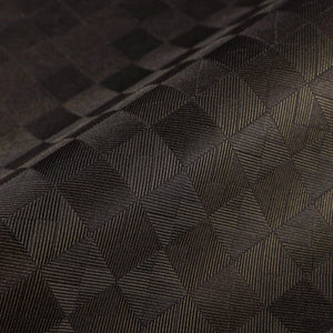 Luxury Tan Checkered Geometric 3D Embossed Wallpaper, Glam Non-Woven Wall Covering, 41.7"W x 614"H, Washable Removable for Li