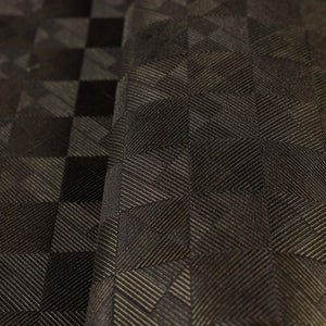 Luxury Tan Checkered Geometric 3D Embossed Wallpaper, Glam Non-Woven Wall Covering, 41.7"W x 614"H, Washable Removable for Li