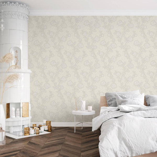 Luxury Gray Textured Embossed 3D Embossed Wallpaper, Premium Non-Woven Wall Covering, 41.7"W x 398"H, Washable Removable for 