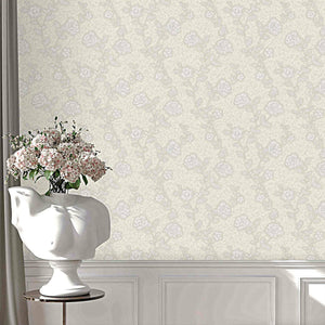 Luxury Gray Textured Embossed 3D Embossed Wallpaper, Premium Non-Woven Wall Covering, 41.7"W x 398"H, Washable Removable for 