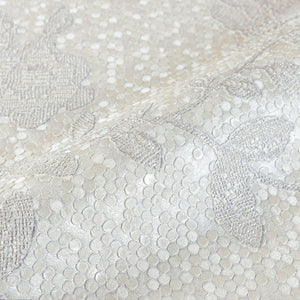 Luxury Gray Textured Embossed 3D Embossed Wallpaper, Premium Non-Woven Wall Covering, 41.7"W x 398"H, Washable Removable for 