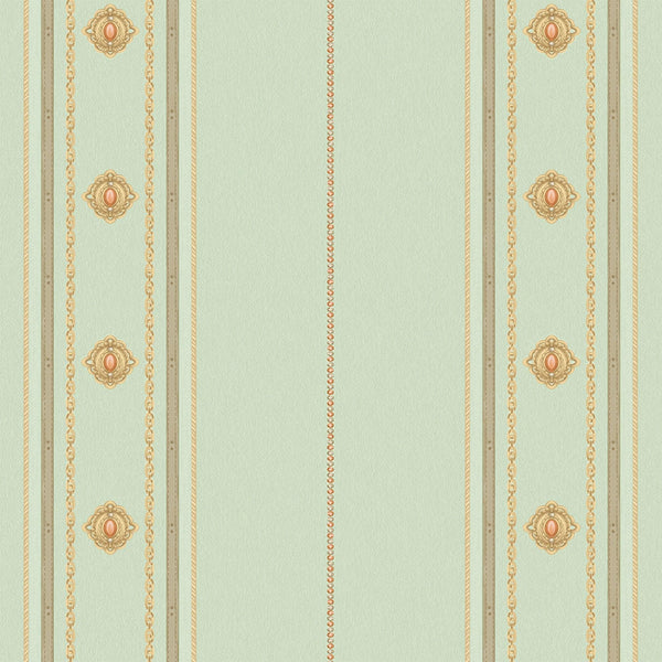 Luxury Gold Striped Stripe 3D Embossed Wallpaper, Coastal Non-Woven Wall Covering, 41.7"W x 398"H, Washable Removable for Liv