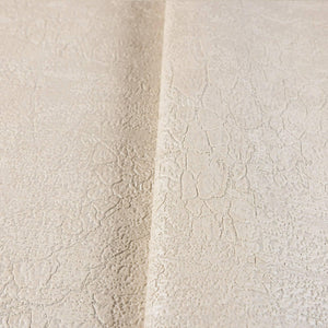 Luxury Beige Textured Embossed 3D Embossed Wallpaper, Premium Non-Woven Wall Covering, 41.7"W x 398"H, Washable Removable for