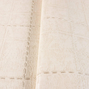 Luxury Beige Geometric Textured Wallpaper, Premium Non-Woven Wall Covering, 41.7"W x 398"H, Washable Removable for Living Roo