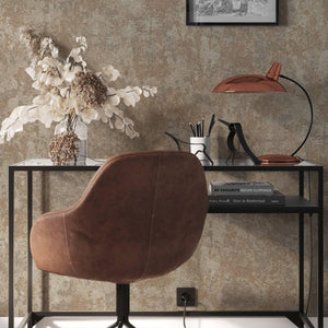 Luxury Beige Distressed Metallic 3D Embossed Wallpaper, Boho Non-Woven Wall Covering, 41.7"W x 614"H, Washable Removable for 