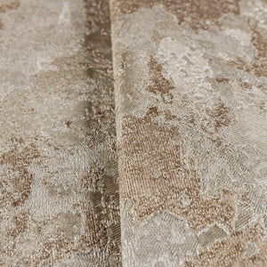 Luxury Beige Distressed Metallic 3D Embossed Wallpaper, Boho Non-Woven Wall Covering, 41.7"W x 614"H, Washable Removable for 