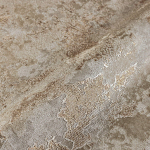 Luxury Beige Distressed Metallic 3D Embossed Wallpaper, Boho Non-Woven Wall Covering, 41.7"W x 614"H, Washable Removable for 