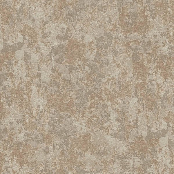 Luxury Beige Distressed Metallic 3D Embossed Wallpaper, Boho Non-Woven Wall Covering, 41.7"W x 614"H, Washable Removable for 