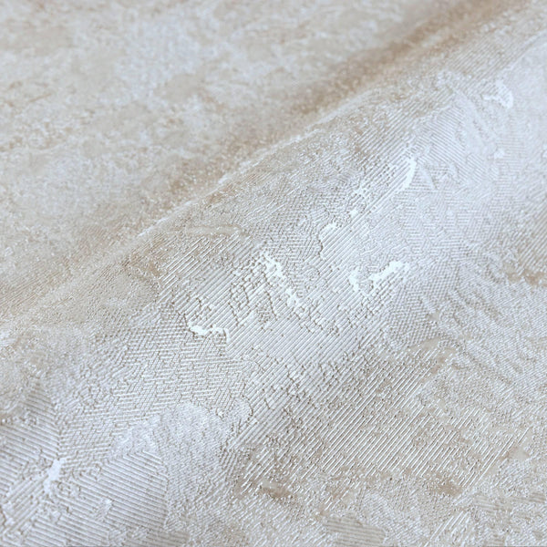 Luxury Cream Distressed Metallic 3D Embossed Wallpaper, Industrial Non-Woven Wall Covering, 41.7"W x 614"H, Washable Removabl