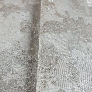 Luxury Beige Distressed Metallic 3D Embossed Wallpaper, Contemporary Non-Woven Wall Covering, 41.7"W x 614"H, Washable Remova