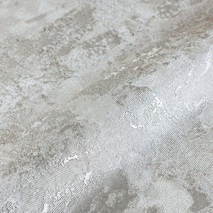 Luxury Beige Distressed Metallic 3D Embossed Wallpaper, Contemporary Non-Woven Wall Covering, 41.7"W x 614"H, Washable Remova
