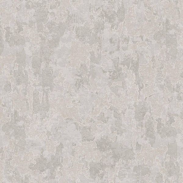 Luxury Beige Distressed Metallic 3D Embossed Wallpaper, Contemporary Non-Woven Wall Covering, 41.7"W x 614"H, Washable Remova