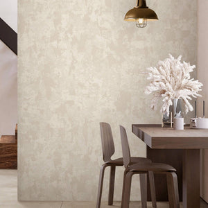 Luxury Beige Abstract Distressed 3D Embossed Wallpaper, Boho Non-Woven Wall Covering, 41.7"W x 614"H, Washable Removable for 