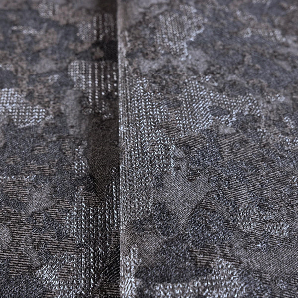 Luxury Black Abstract Distressed 3D Embossed Wallpaper, Contemporary Non-Woven Wall Covering, 41.7"W x 614"H, Washable Remova