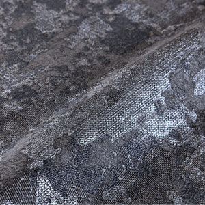 Luxury Black Abstract Distressed 3D Embossed Wallpaper, Contemporary Non-Woven Wall Covering, 41.7"W x 614"H, Washable Remova