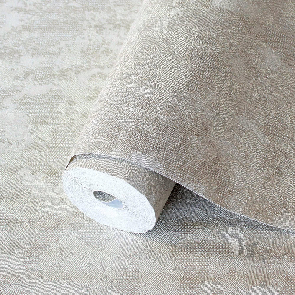 Luxury Gray Abstract Distressed 3D Embossed Wallpaper, Farmhouse Non-Woven Wall Covering, 41.7"W x 614"H, Washable Removable 