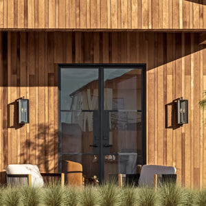 Modern Black Steel Double Door