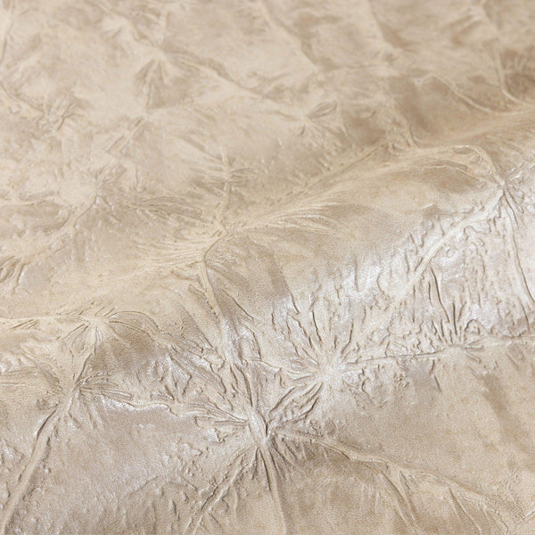 Luxury Beige Textured Embossed 3D Embossed Wallpaper, Premium Non-Woven Wall Covering, 41.7"W x 398"H, Washable Removable for
