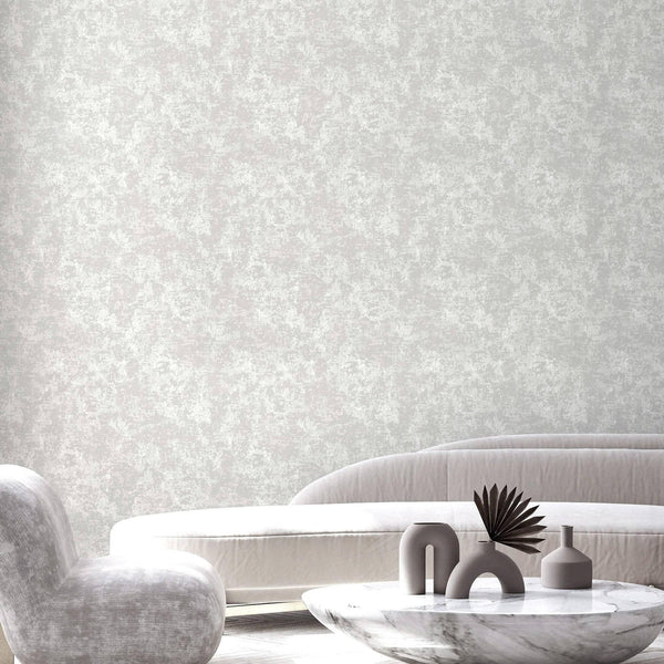 Luxury Cream Abstract Distressed 3D Embossed Wallpaper, Mediterranean Non-Woven Wall Covering, 41.7"W x 398"H, Washable Remov