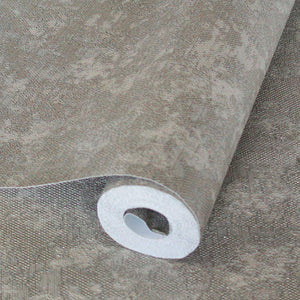 Luxury Gray Abstract Distressed 3D Embossed Wallpaper, Farmhouse Non-Woven Wall Covering, 41.7"W x 398"H, Washable Removable 