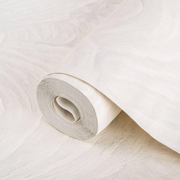 Luxury Beige Textured Embossed 3D Embossed Wallpaper, Elegant Non-Woven Wall Covering, 41.7"W x 398"H, Washable Removable for