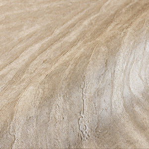 Luxury Beige Striped Embossed 3D Embossed Wallpaper, Elegant Non-Woven Wall Covering, 41.7"W x 398"H, Washable Removable for 