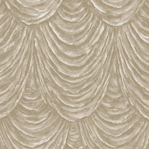 Luxury Beige Striped Embossed 3D Embossed Wallpaper, Elegant Non-Woven Wall Covering, 41.7"W x 398"H, Washable Removable for 